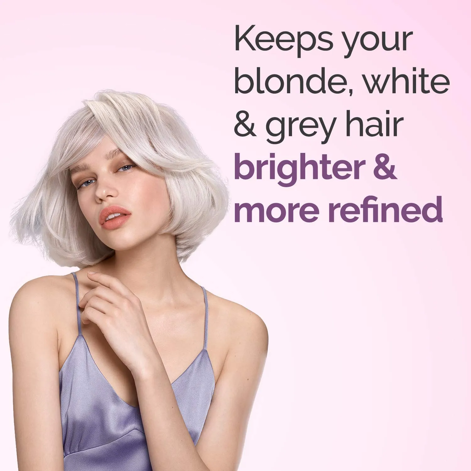 FRAMESI Color Lover Dynamic Blonde Purple Shampoo, Sulfate Free Shampoo, Color Treated Hair