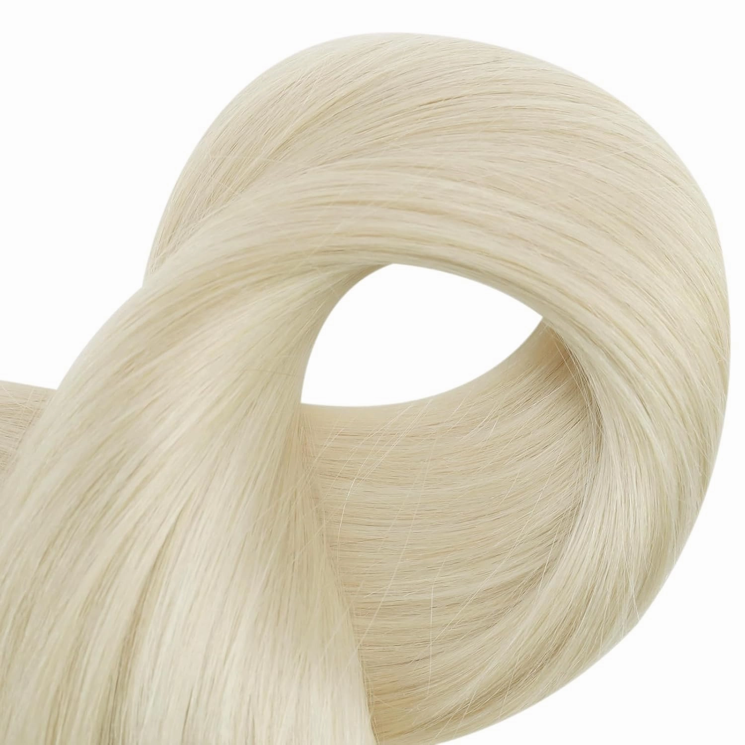 Full Shine Hair Extensions Sew In Hair Extensions Real Human Hair 22 Inch Human Hair Extensions Sew In Color White Blonde Human Hair Bundles Invisible Hair Extensions Real Human Hair 105G