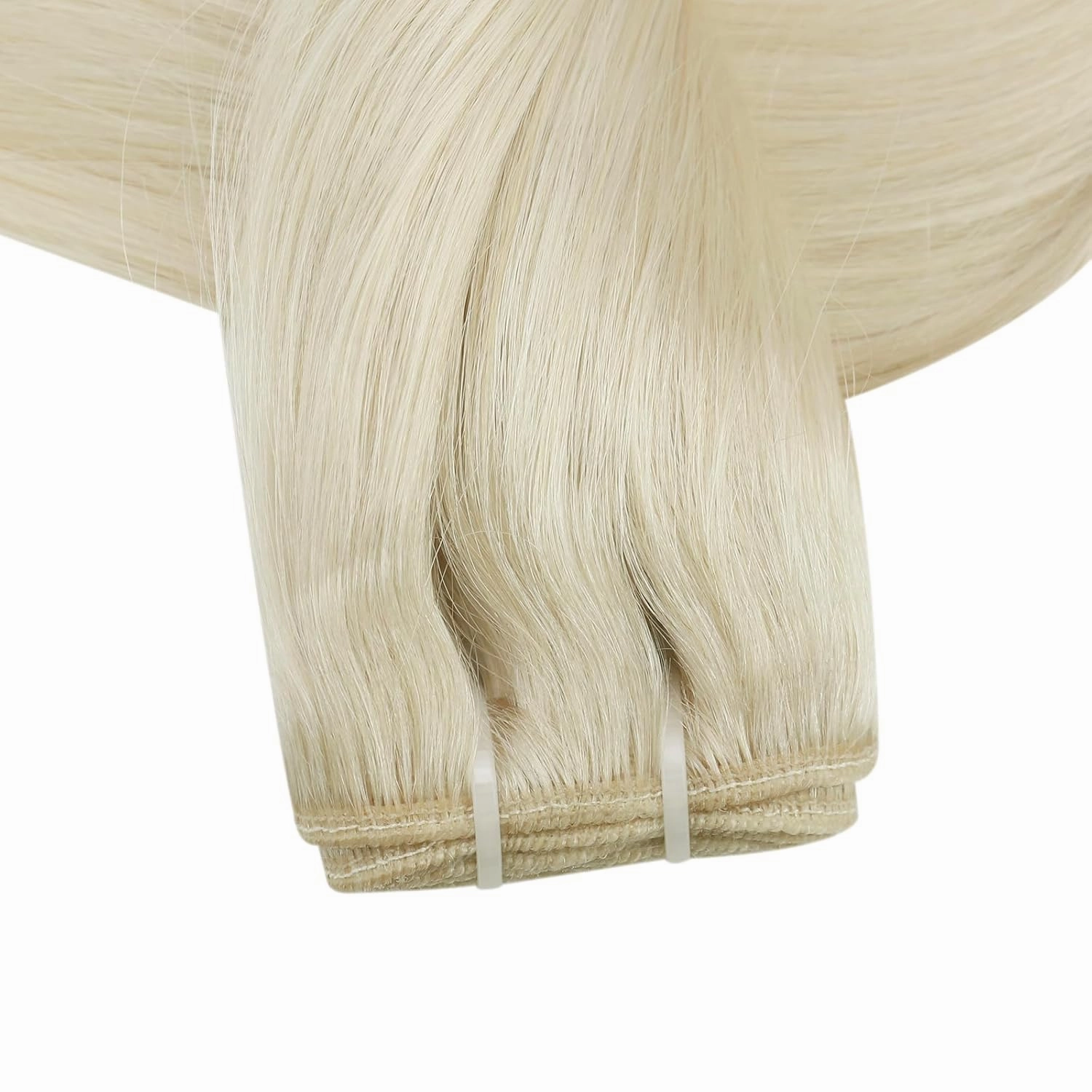 Full Shine Hair Extensions Sew In Hair Extensions Real Human Hair 22 Inch Human Hair Extensions Sew In Color White Blonde Human Hair Bundles Invisible Hair Extensions Real Human Hair 105G