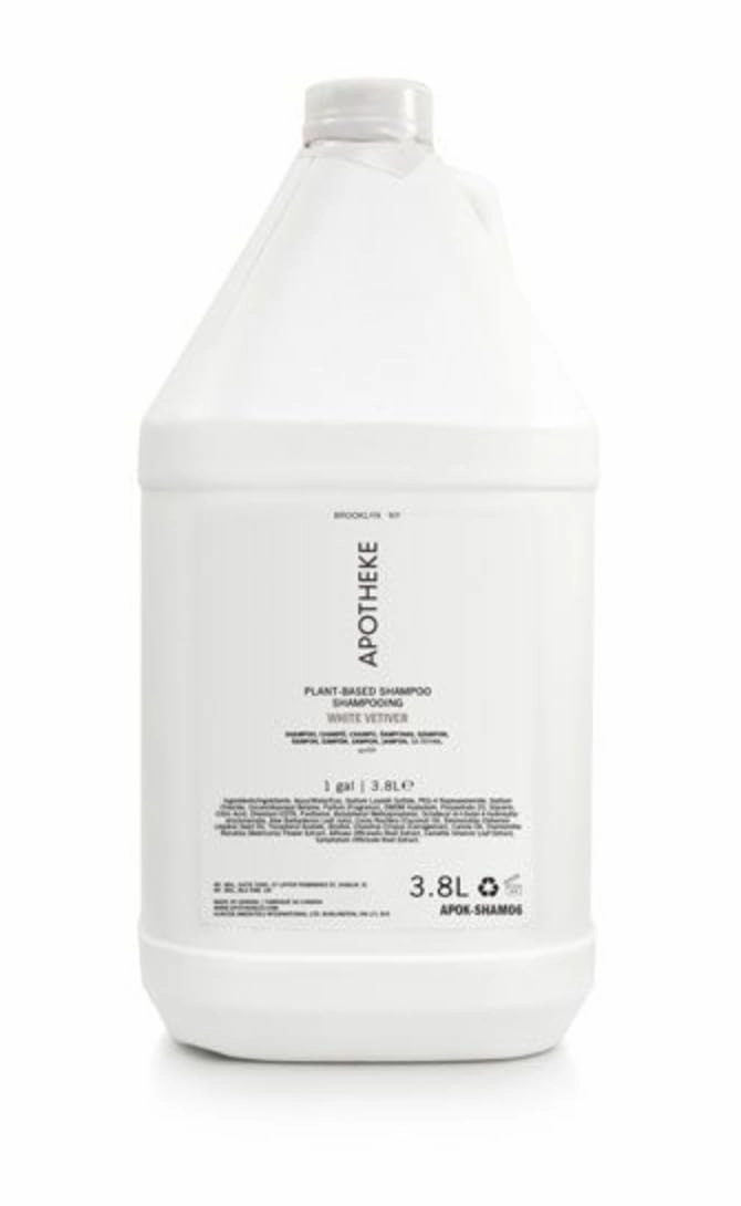 Fuzzion Apotheke White Vetiver Plant Based Shampoo - Gallon or Bottle (Gallon)