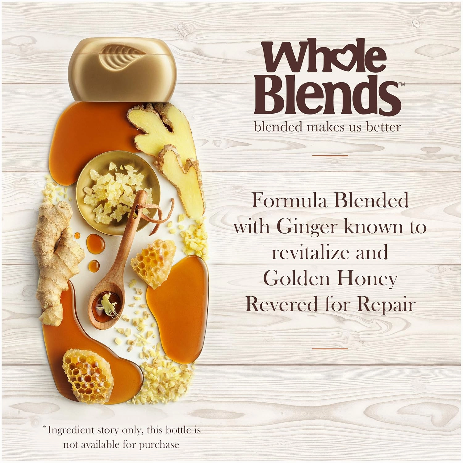 Garnier Hair Care Whole Blends Strengthening Ginger Recovery Shampoo, 12.5 Fluid Ounce
