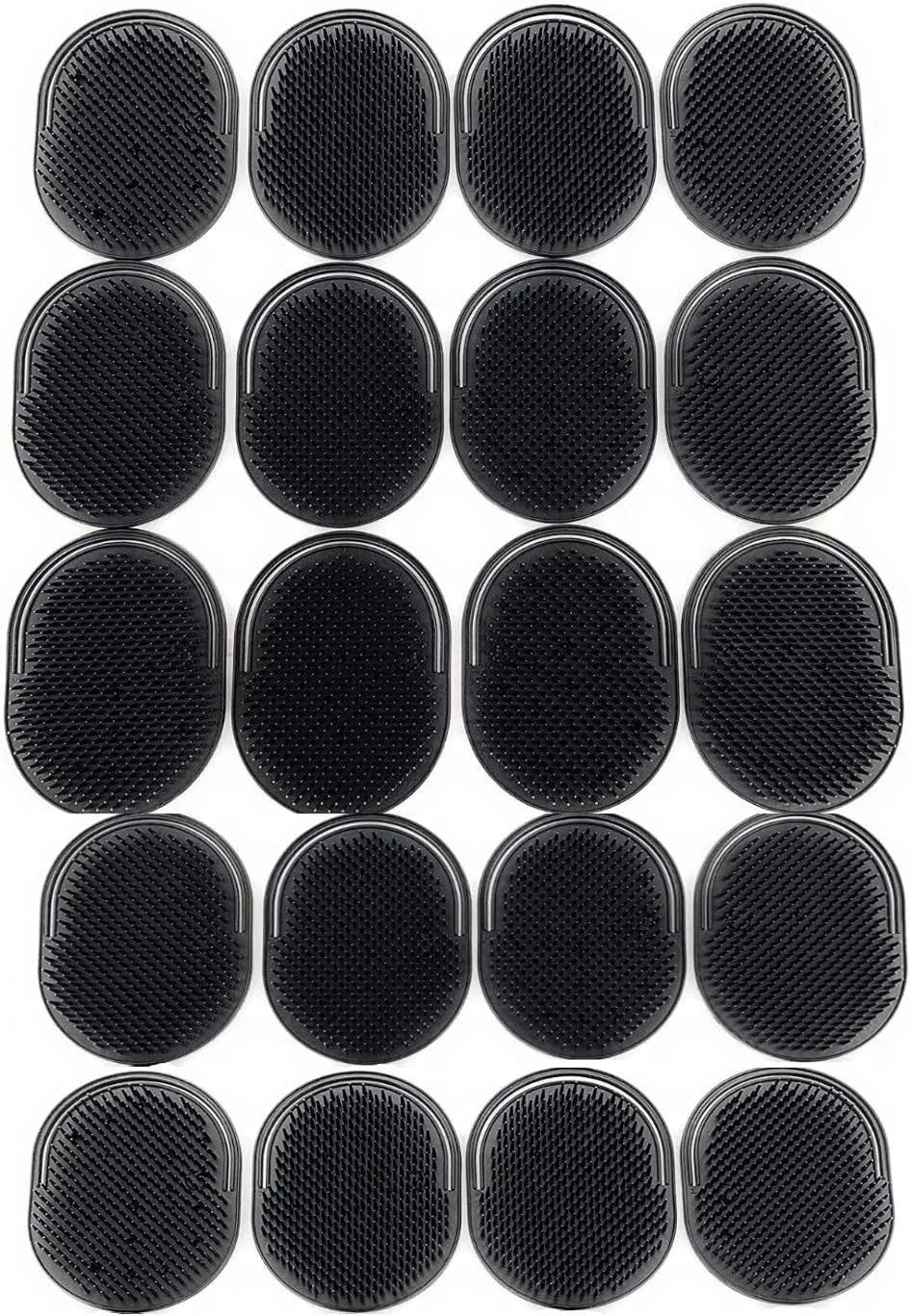 G.B.S Black Pocket Palm Brush for Men’s, Women and Pets Grooming, Black, Pack of 20 Made in U.S.A