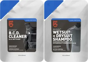 GEAR AID Wetsuit Shampoo and BCD Cleaner for Neoprene and Scuba Equipment, Removes Salt and Residue, BCD Kit