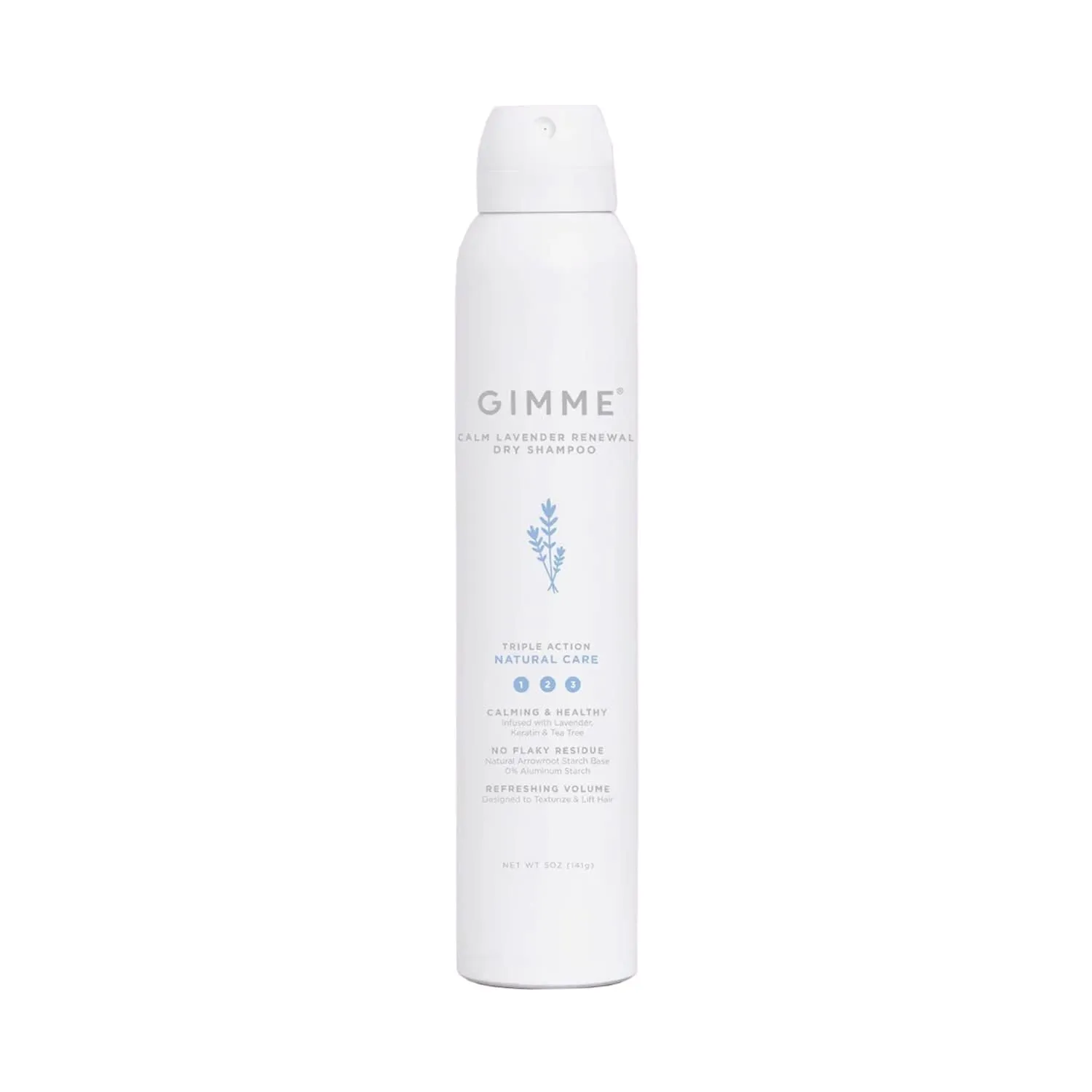 Gimme Beauty - Lavender Calm Renewal - All Natural Dry Shampoo - With Keratin & Tea Tree for Volumizing & Calming - Free of Sulfates, Aluminum Starch, & Parabens (5 Oz)