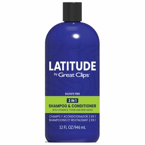 GREAT CLIPS LATITUDE 2-in-1 Shampoo   Conditioner | Daily Shampoo and Conditioner Set for Men | Promotes Full   Healthy Hair | 32oz