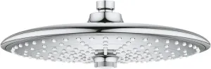 GROHE 26457000 Euphoria 260 Shower Head with 3 Spray Patterns, 2.5 gpm, Starlight Chrome, 10 Inches