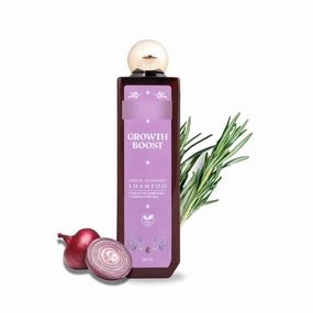 Growt.h Boost Shampoo | Onion & Rosemary | Strengthens Hair & Promotes Growth | Unisex | 200ml