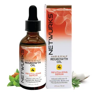 Hair & Scalp Regrowth Oil, Pure Rosemary, Coconut Oil & Biotin, Repairs & Promotes Hair Growth, Revitalizing Serum, 2 oz