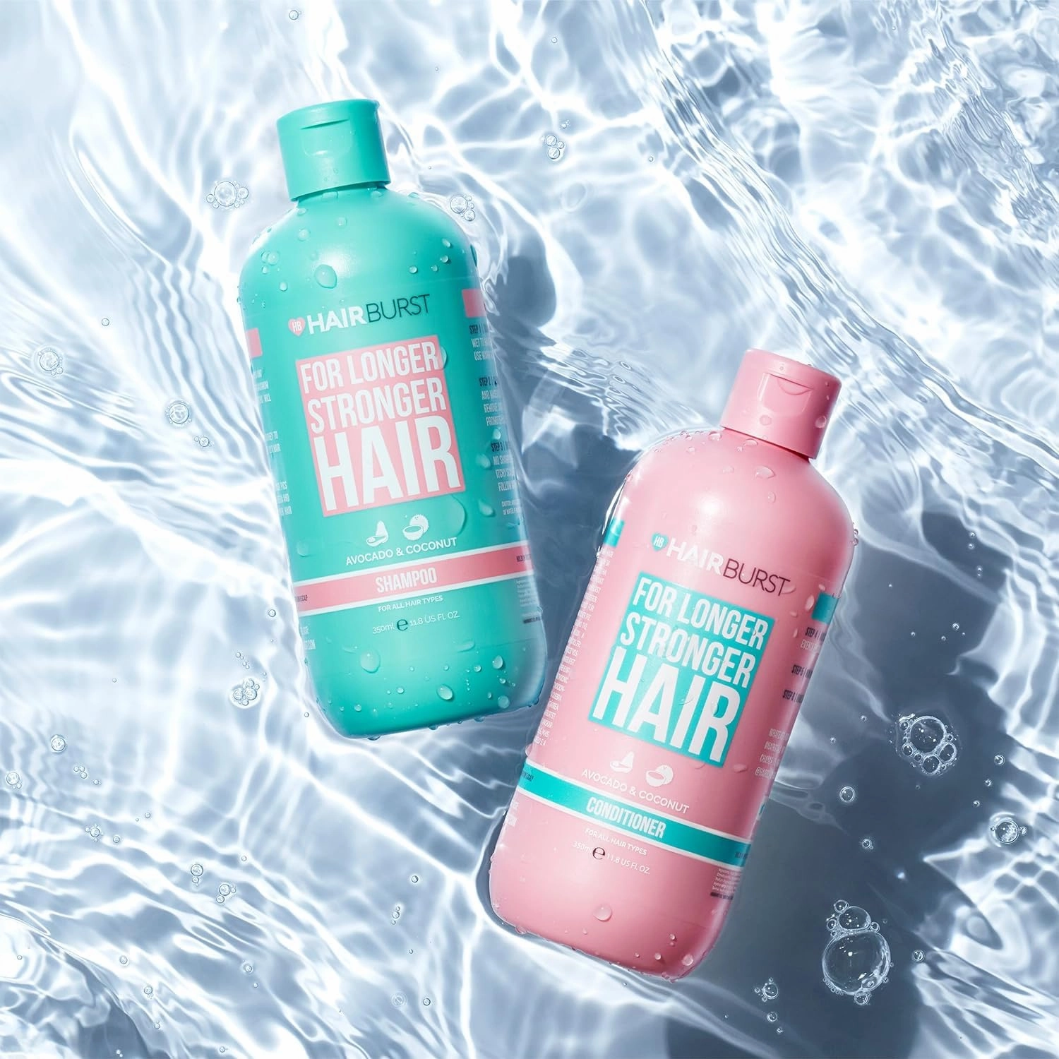 HAIR BURST Hair Growth Shampoo For Woman — Reduces Hair Loss - Strengthens Growth, Contains No SLS and Parabens, Coconut and Avocado Aroma, New Bigger Bottles 11.8 FL. OZ