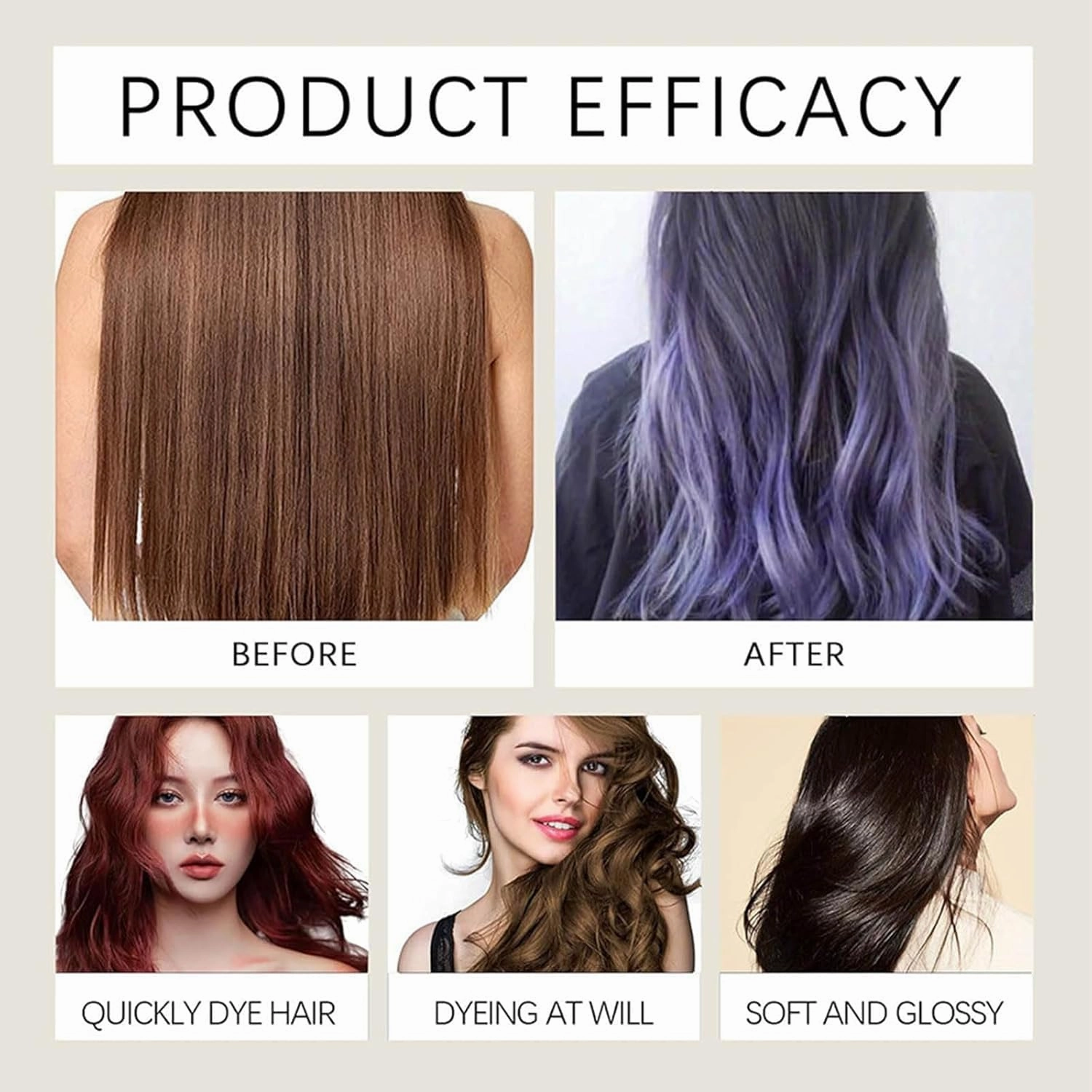 Hair Dye Shampoo, Hair Care, Natural Hair Color Shampoo for Gray and White Coverage, Suitable for Women & Men 200ml (Light Brown)