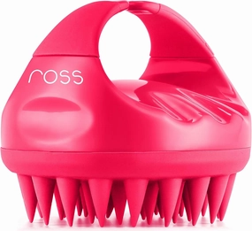 Hair Scalp Massager Shampoo Brush with Soft Silicone Bristles for Anti Dandruff, Exfoliating with Scalp Care Manual Head Massager, 1 Count (Pack of 1) (Style 1, Pink)