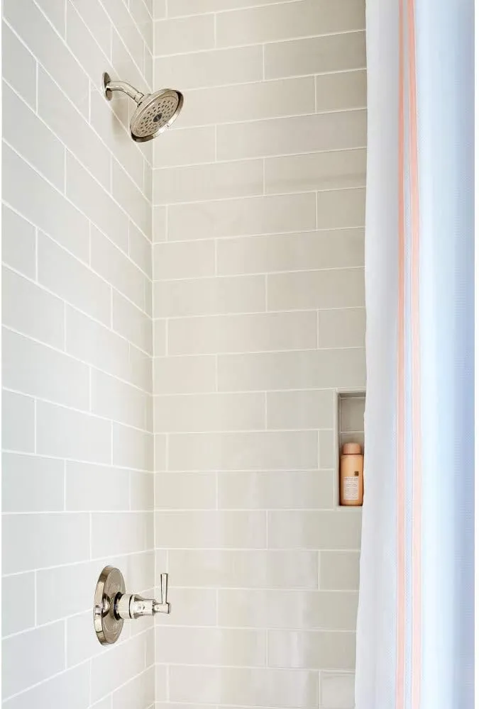 hansgrohe Joleena 6-inch Showerhead Transitional 1-Spray Full with QuickClean in Polished Nickel, 04780830