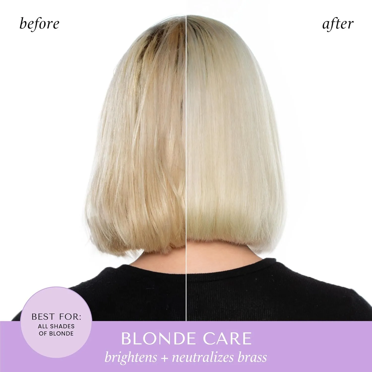 HASK BLONDE CARE 1 Shampoo   1 Conditioner Set for Blonde Hair, Vegan, Color Safe, Gluten-Free, Sulfate-Free