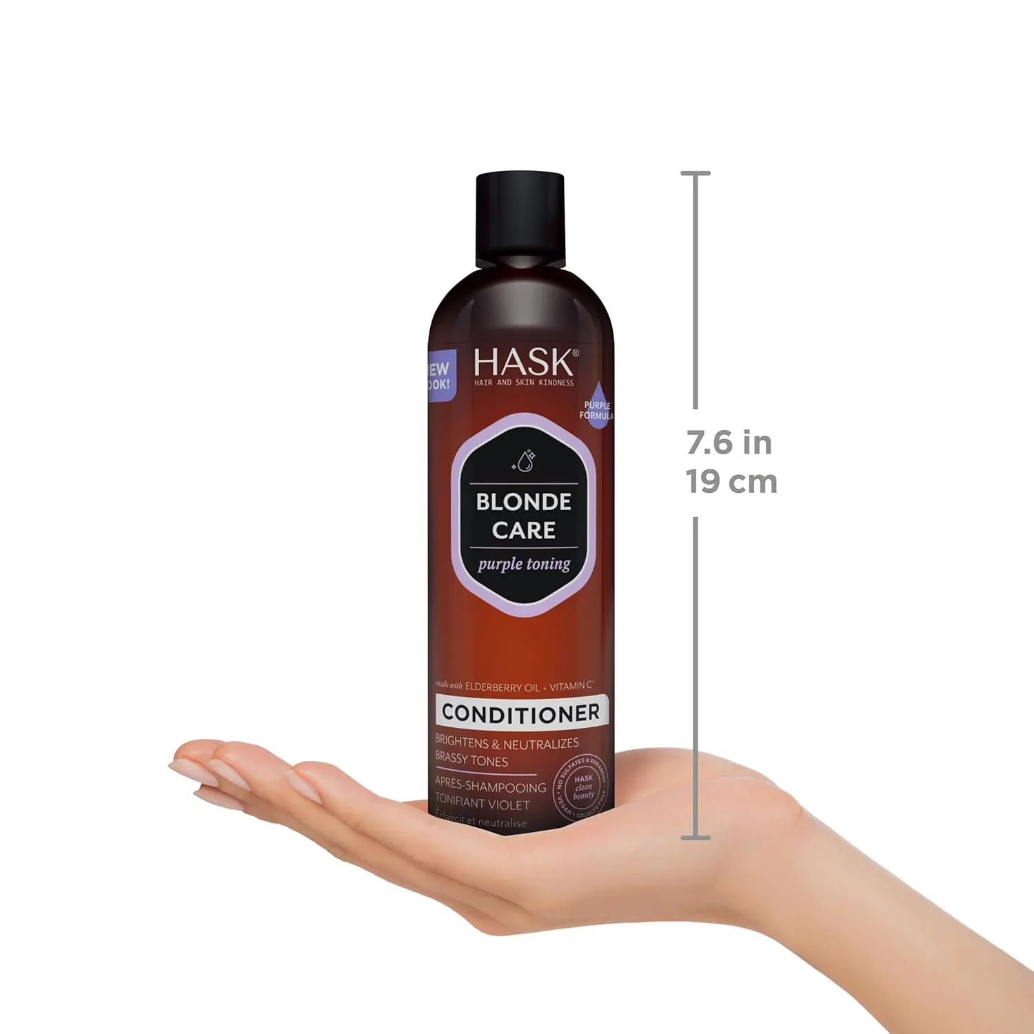HASK BLONDE CARE 1 Shampoo   1 Conditioner Set for Blonde Hair, Vegan, Color Safe, Gluten-Free, Sulfate-Free