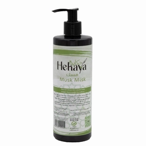 Hekaya Natural Olive Oil Liquid Soap,Olive &Coconut Oil Soap for Cleansing, Hydration & Soft Skin.,Sulfate-Free, Paraben-Free,Handmade, Scented (Musk),Pump Bottle Dispenser -(13.5 Fl Oz / 400 mL)