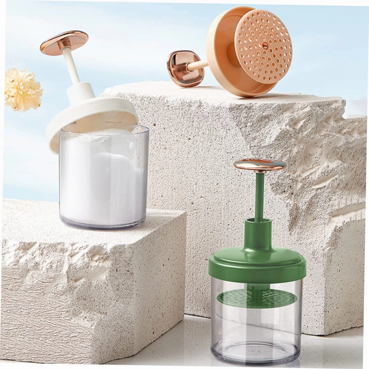 Hemoton Facial Cleaning Bubbler Easy to Use Foaming Bottle Cleansing Gel Bubbler for Foaming Facial