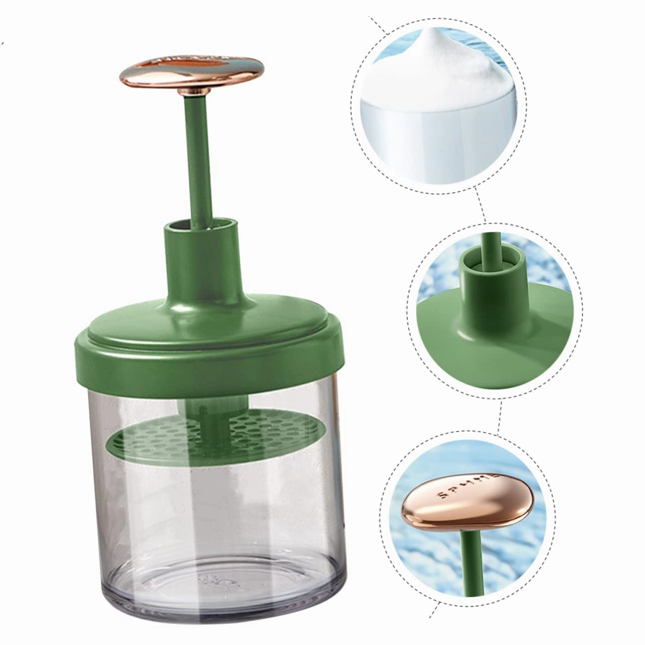 Hemoton Facial Cleaning Bubbler Easy to Use Foaming Bottle Cleansing Gel Bubbler for Foaming Facial
