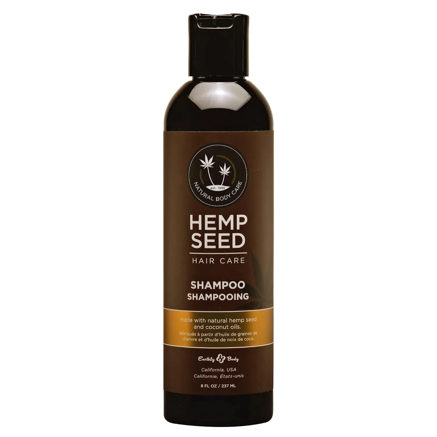 Hemp Seed Hair Care Shampoo - 8 oz - Moisturizes Hair, Cleans & Soothes Scalp - Sulfate-Free Formula with Hemp Seed Oil & Coconut Oil - Vegan, Cruelty Free