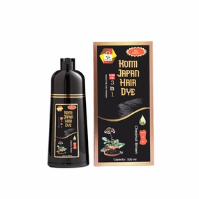 Hetana's Shop Real Komi Japan Hair Color Shampoo 500 ml - 5 Colors available - Dau Goi Phu Bac - Komi Japan Authentic Hair Dye Shampoo (CB-Chestnut Brown)