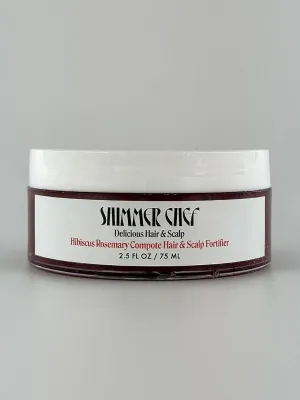 Hibiscus Rosemary Compote Hair & Scalp Fortifier | Superfood Infused Formula | Conditions, Strengthens, Promotes Growth | Balances Scalp Microbiome for Healthy Hair & Scalp