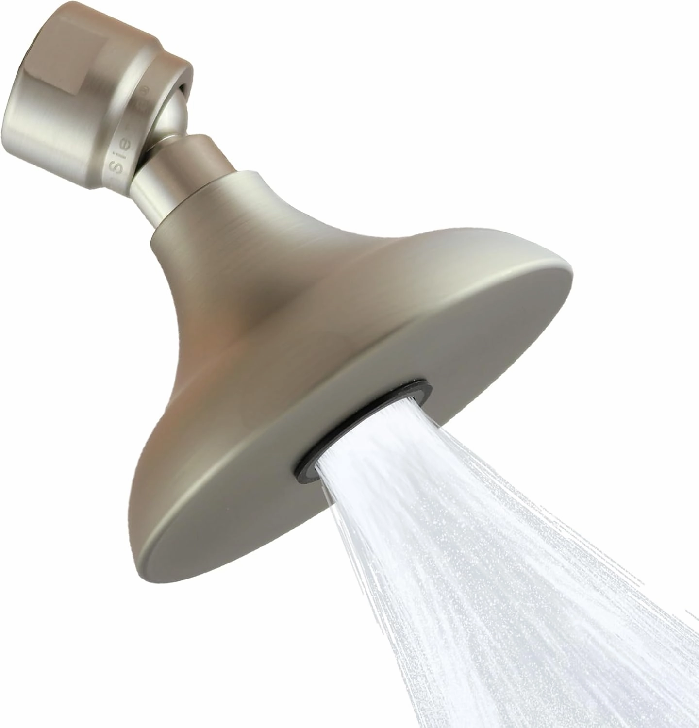 High Sierra Showerheads® - HALF DOME® Solid Metal 1.25 GPM Rain Shower, Ultra Low Flow Shower Head, Patented Nozzle Never Clogs - Brushed Nickel Finish