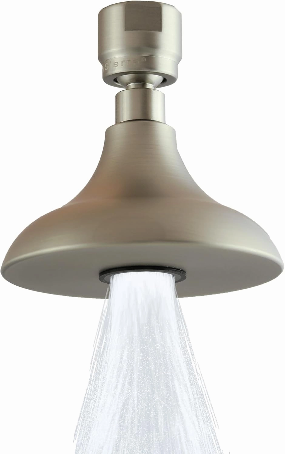 High Sierra Showerheads® - HALF DOME® Solid Metal 1.25 GPM Rain Shower, Ultra Low Flow Shower Head, Patented Nozzle Never Clogs - Brushed Nickel Finish