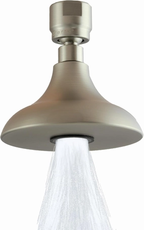 High Sierra Showerheads® - HALF DOME® Solid Metal 1.25 GPM Rain Shower, Ultra Low Flow Shower Head, Patented Nozzle Never Clogs - Brushed Nickel Finish