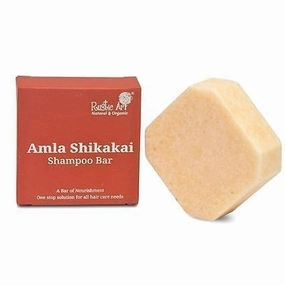 HN Amla Shikakai Organic Shampoo Bar with Methi & Ginger | Reduces hair fall, Detangles | Sulphate & Paraben Free | Natural & Organic | For Women AND Men | [75 Gm] |.|