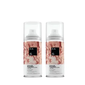 IGK Jet Lag Invisible Dry Shampoo Travel Size | Weightless Buildable Formula  Finely Milled Volcanic Ash for Lightweight Cleansing and Removing Dirt & Oil | 2.0 Fl Oz (Pack of 2)