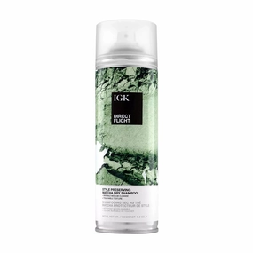 IGK DIRECT FLIGHT Multi-Tasking Matcha Dry Shampoo | Light Cleanse   Style Preserving | Vegan   Cruelty Free |