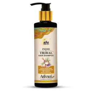 Indie Tribal (Adivasi) Hair Shampoo Infused with 25  powerful ingredients, Deep Cleanses Strengthens & Fortifies Hair Naturally Based on Hakki Pikki Tribe’s Hair Care Formulation