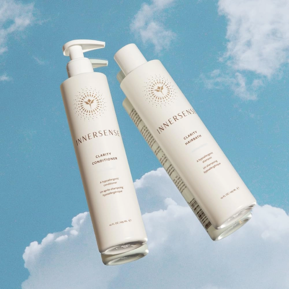 INNERSENSE Organic Beauty - Natural Clarity Hypoallergenic Hairbath | Cleansing, Calming | Non-Toxic, Cruelty-Free Haircare (2 Pack - 2 fl oz | 59.1 ml each)