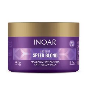 INOAR – Speed Blond Mask– Anti Yellowing Nourishing Hair Treatments, Hair Care for Blonde, Silver, Grey - Vegan Hair Product - Cruelty Free Haircare for Men and Women (8.8 oz.)