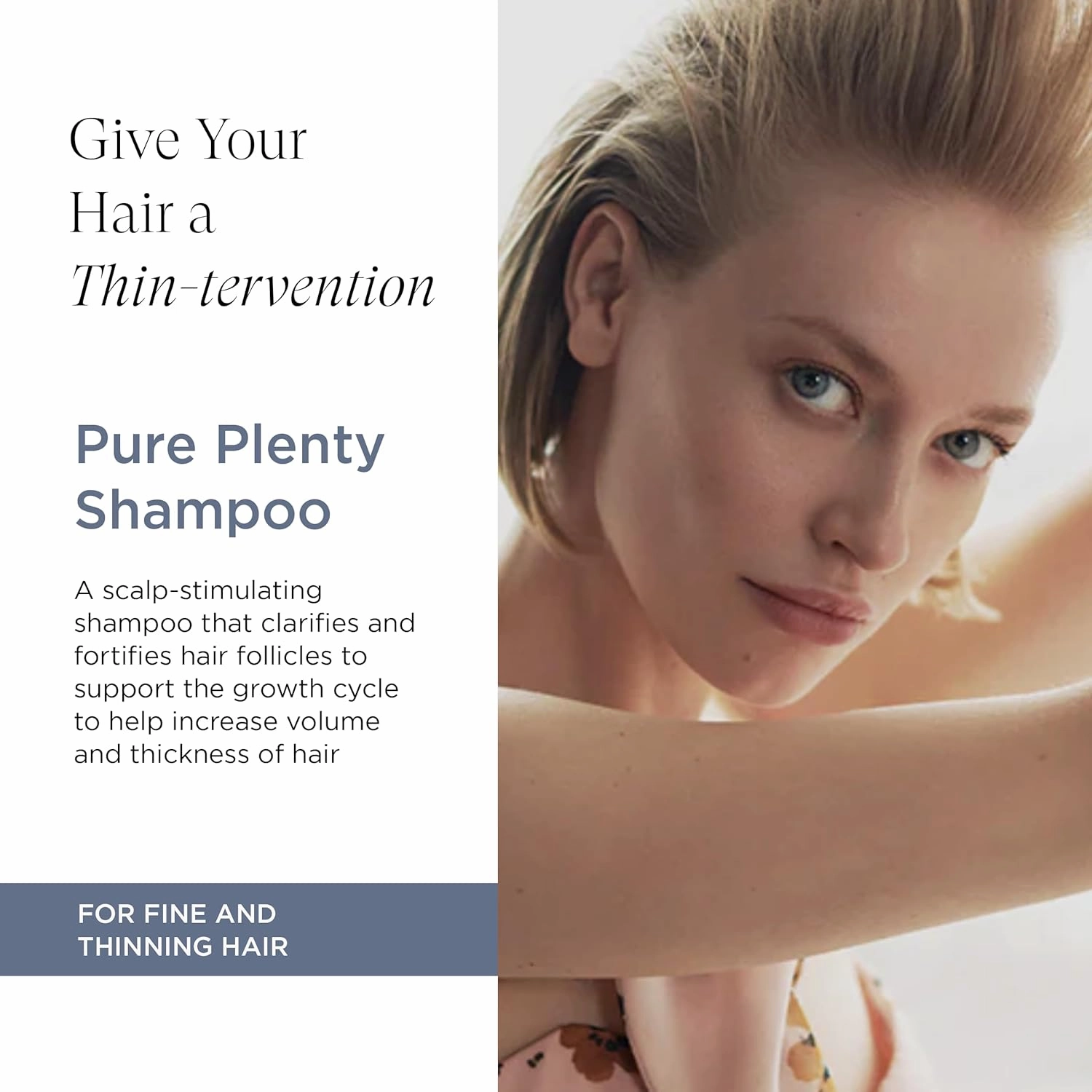 Intelligent Nutrients Pure Plenty Shampoo, Clarifies and Fortifies Fine, Thinning Hair, Organic Scalp-Stimulating Formula, Vegan, 32 Oz