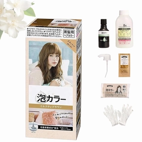 Japanese Bubble Hair Dye Milk Tea Brown Foam