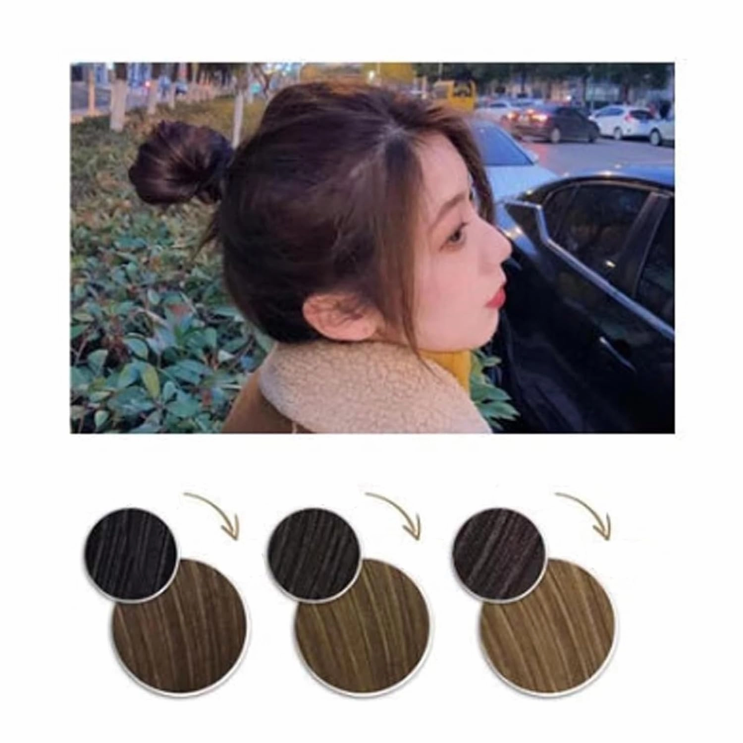 Japanese Bubble Hair Dye Milk Tea Brown Foam