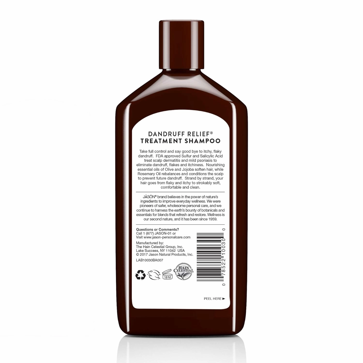 Jason Dandruff Relief Treatment Shampoo, 12 Fl oz