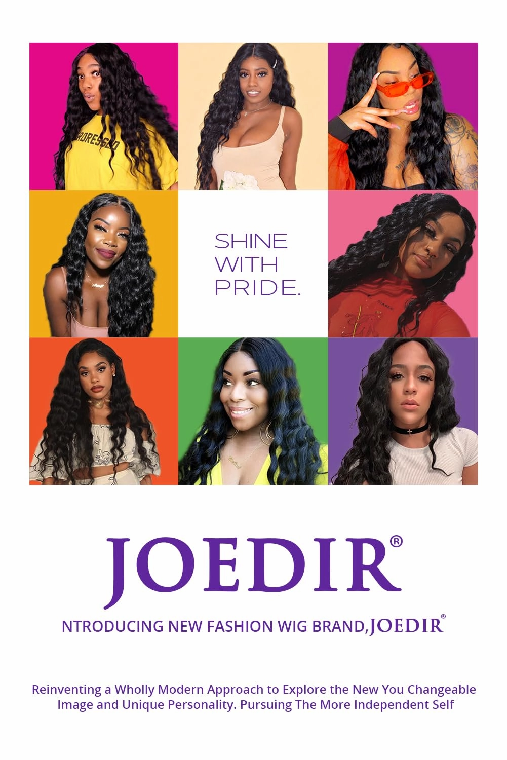 Joedir 30" Long Wavy Lace Front Deep Part Wig Superior Natural Hair with Baby Hair Heat Resistant Synthetic Wigs For Women 130% Density(Black Color)