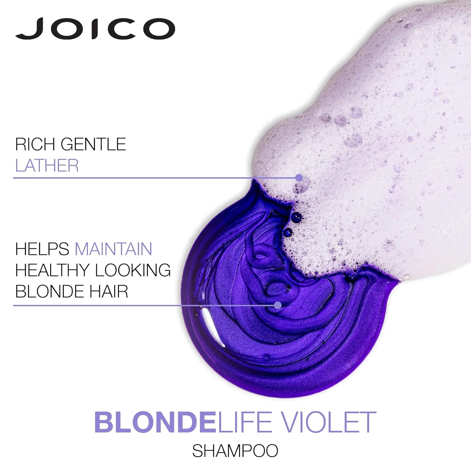 Joico Blonde Life Violet Shampoo & Conditioner Set| For Cool & Bright Blonde Hair | Neutralize Brassy Tones | Banish Yellow Tones | Boost Shine | Sulfate Free | Fortified With Monoi & Tamanu Oil