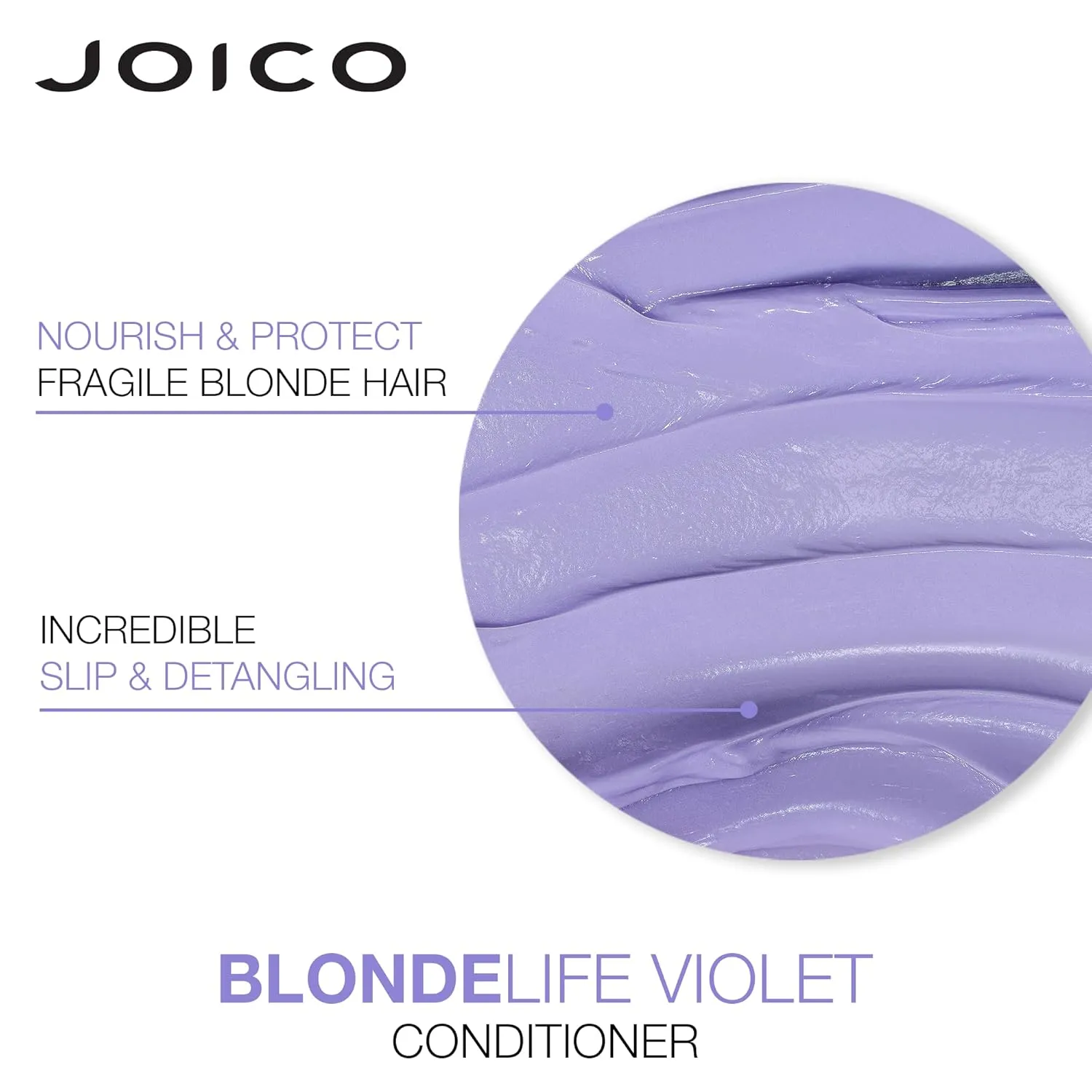 Joico Blonde Life Violet Shampoo & Conditioner Set| For Cool & Bright Blonde Hair | Neutralize Brassy Tones | Banish Yellow Tones | Boost Shine | Sulfate Free | Fortified With Monoi & Tamanu Oil