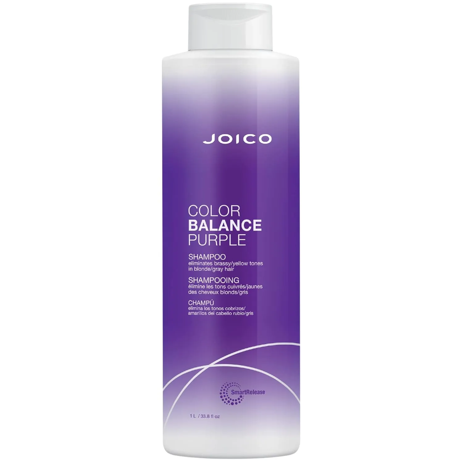 Joico Color Balance Purple Shampoo | For Cool Blonde or Gray Hair | Eliminate Brassy Yellow Tones | Boost Color Vibrancy & Shine | UV Protection | With Rosehip Oil & Green Tea Extract