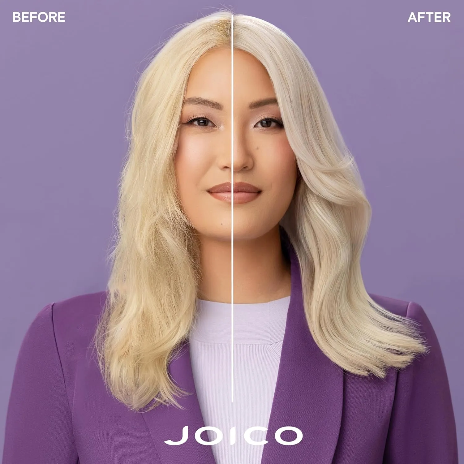 Joico Color Balance Purple Shampoo | For Cool Blonde or Gray Hair | Eliminate Brassy Yellow Tones | Boost Color Vibrancy & Shine | UV Protection | With Rosehip Oil & Green Tea Extract