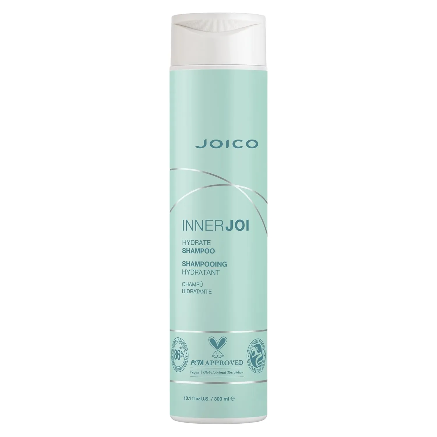 Joico InnerJoi Hydrate Shampoo | For Dry Hair & Scalp | Sulfate & Paraben Free | Naturally-Derived Vegan Formula