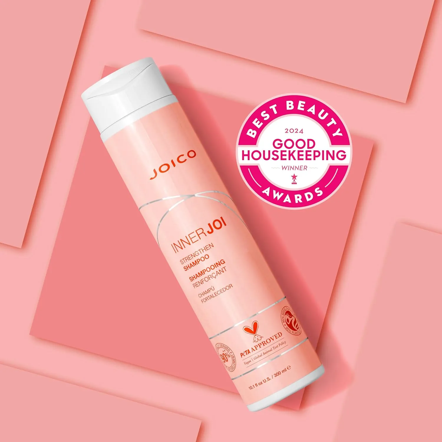 Joico InnerJoi Strengthen Shampoo | For Damaged, Color-Treated Hair | Sulfate & Paraben Free | Naturally-Derived Vegan Formula