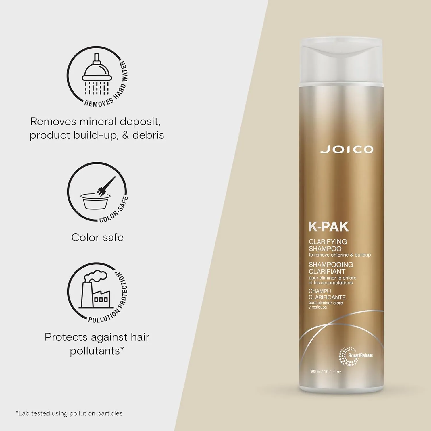 Joico K-PAK Daily Clarifying Shampoo to Remove Chlorine & Buildup | For Damaged Hair | Repair & Prevent Breakage | Boost Shine | With Keratin & Guajava Fruit Extract