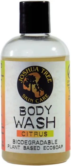Joshua Tree 8 oz. Eco-Soap - Body Wash, Shampoo - Biodegradable Plant-Based Soap with Organic Ingredients (Citrus)
