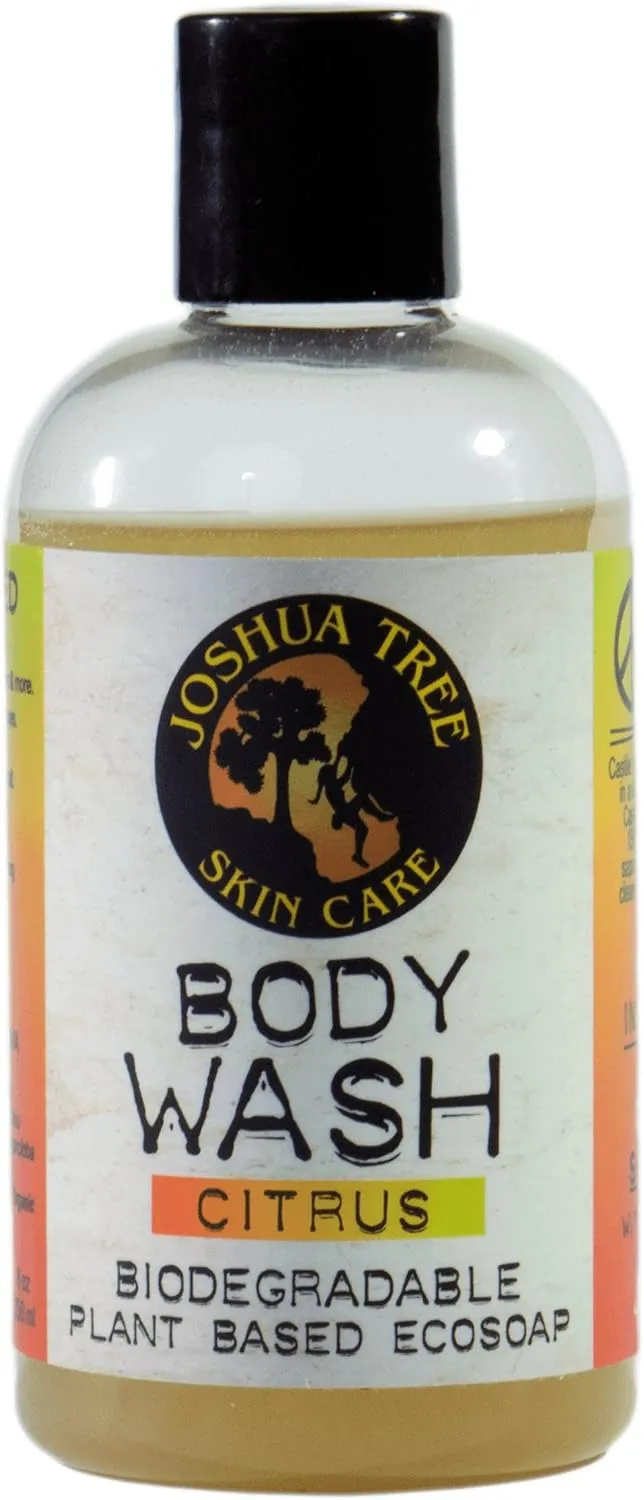 Joshua Tree 8 oz. Eco-Soap - Body Wash, Shampoo - Biodegradable Plant-Based Soap with Organic Ingredients (Citrus)