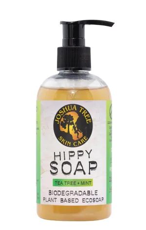 JOSHUA TREE Skin Care 8 oz. Organic Hippy Soap - Biodegradable Plant Based Eco Soap (Tea Tree   Mint)