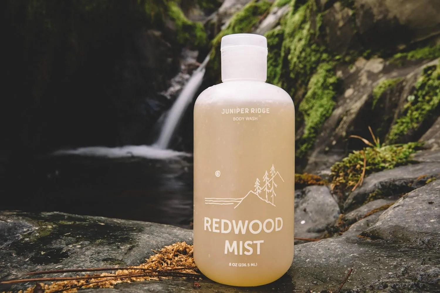JUNIPER RIDGE Redwood Mist Body Wash - All-Purpose Liquid Castile Soap, Multi-Use Body Wash, Shampoo, Hand Wash, Face Wash, Clean, Vegan, Paraben Free, Preservative Free, 8 oz