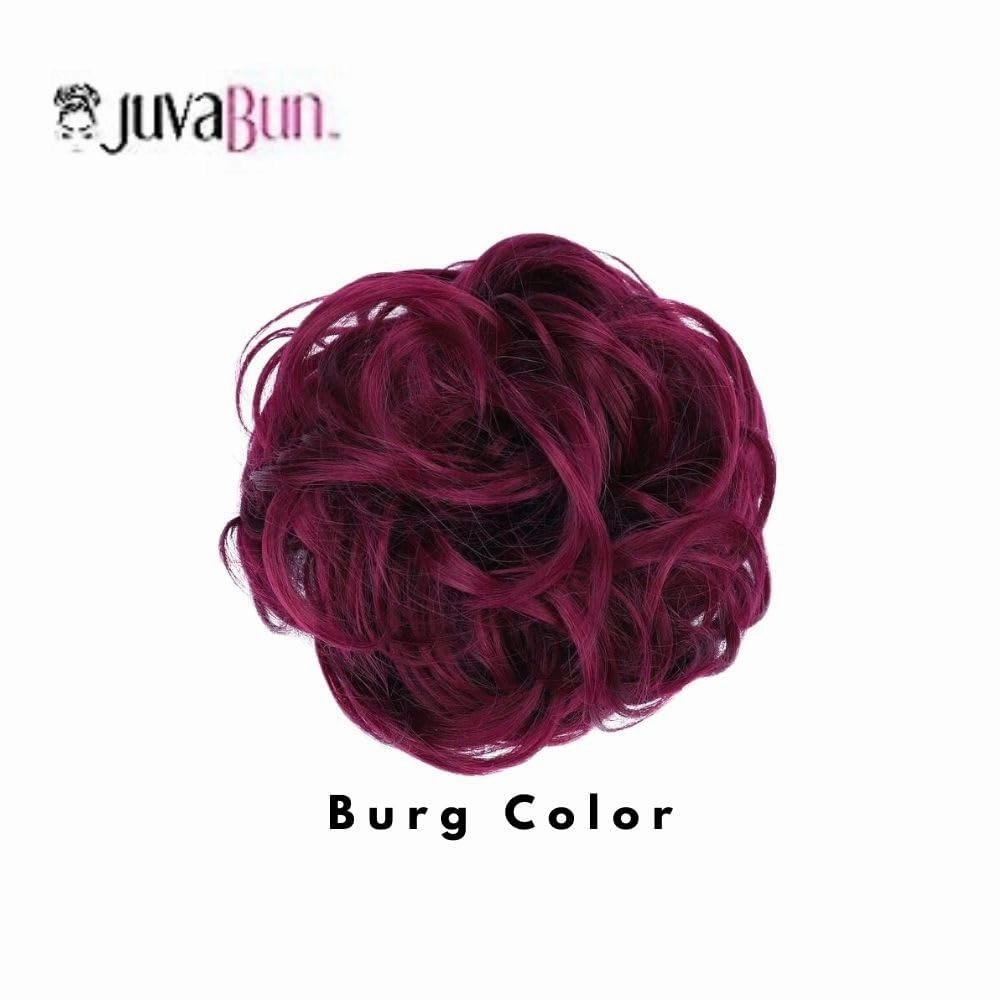 Juvabun Messy Bun Hair Piece - Burg | Hair Pieces for Women & Men| Messy Bun Hair Piece Synthetic Hair Buns | Everyday Wear| Washable & Realistic| Human Hair Scrunchies Messy Bun